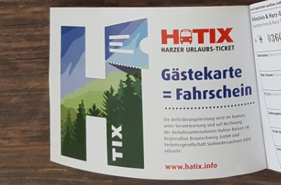 HATIX Urlaubsticket bei uns erhältlich! Kostenlos Busfahren im Harz