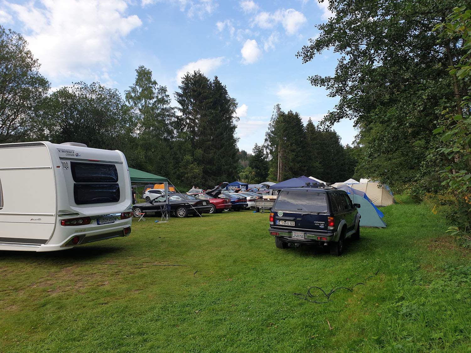 Ford Probe Fans auf der Campingwiese
