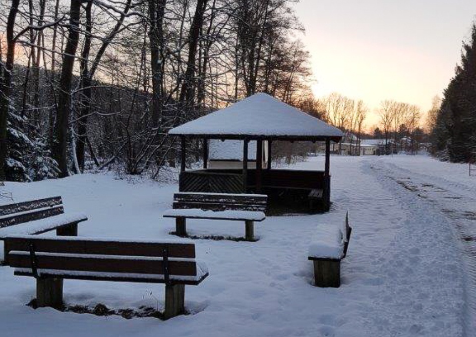 Grillplatz im Winter