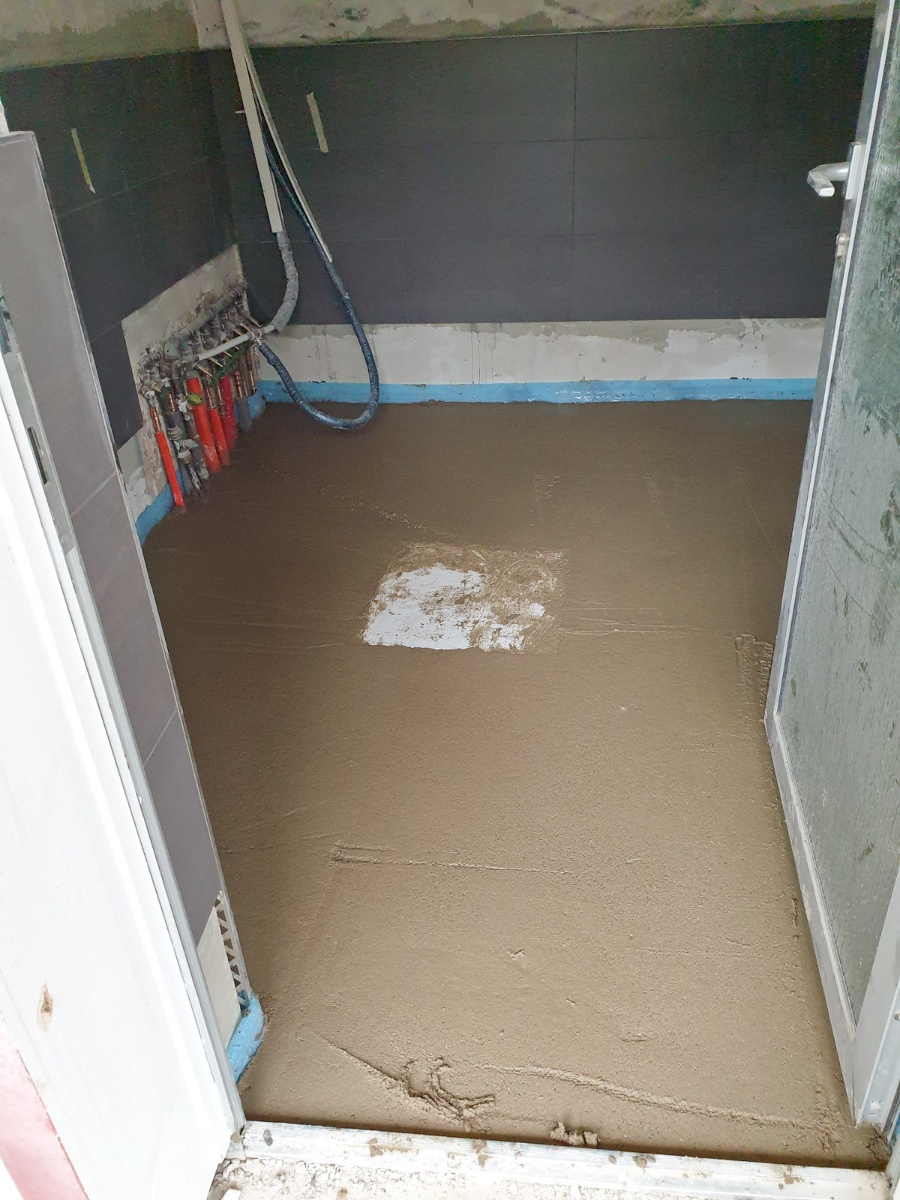 Estricharbeiten Neue Sanitaeranlagen Eulenburg Camping
