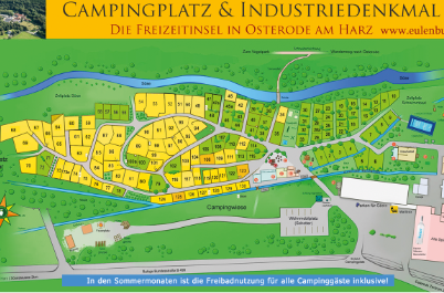 Lageplan 2023 Eulenburg Camping und Industriedenkmal