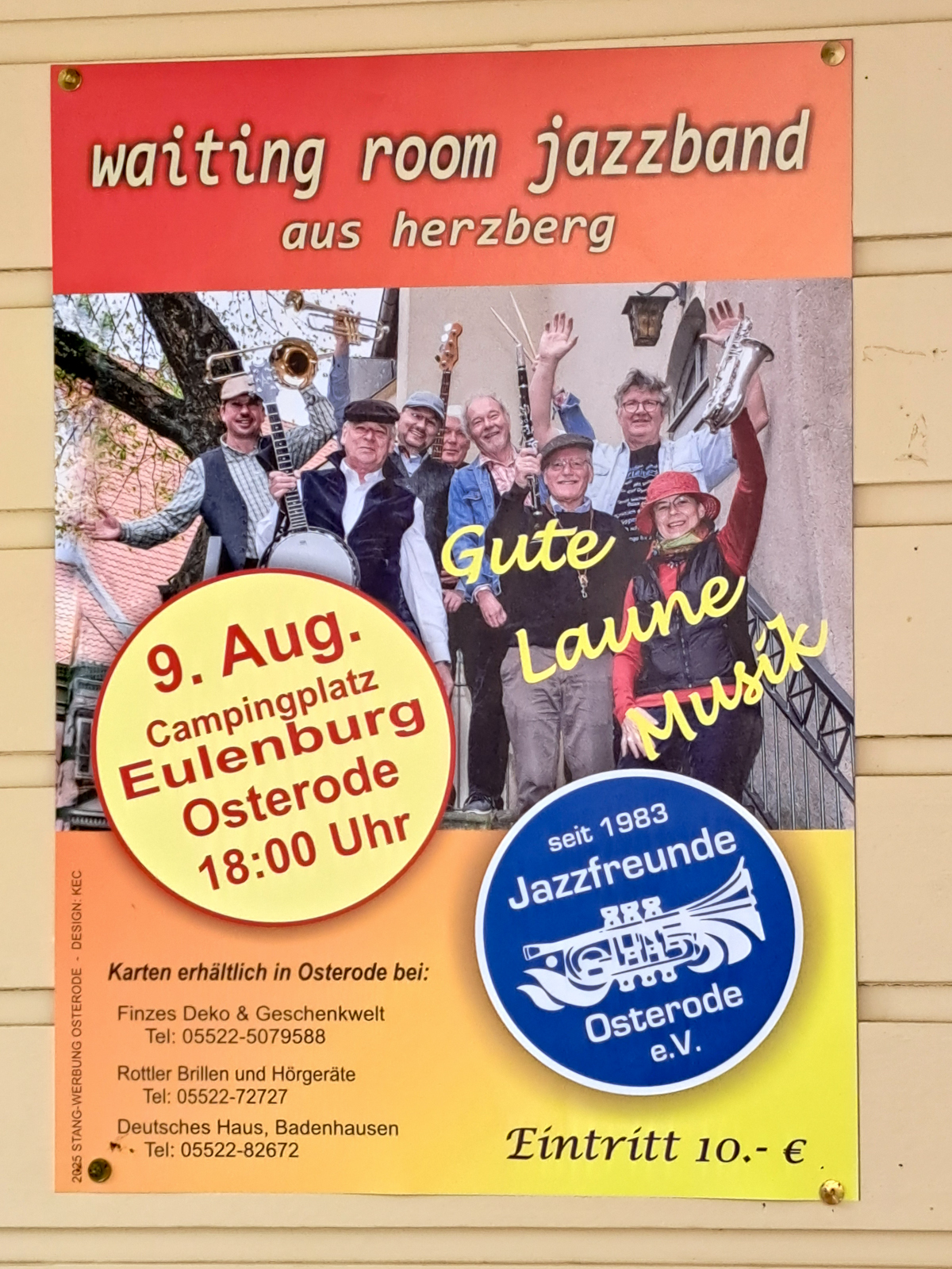 Waiting Room Jazzband im Eulenburg Biergarten Waiting Room Jazzband im Eulenburg Biergarten