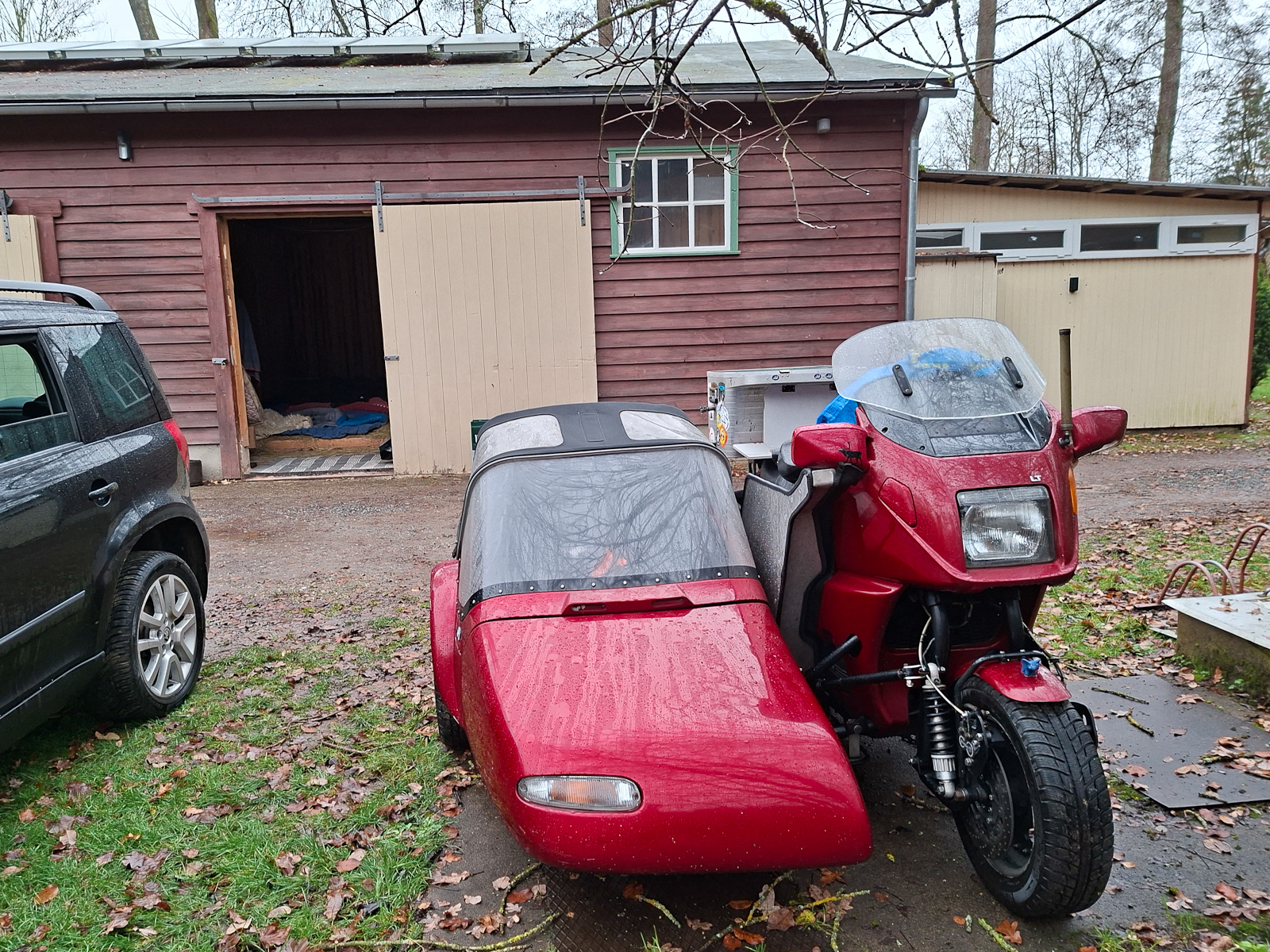 Motorrad mit Beiwagen Motorrad mit Beiwagen