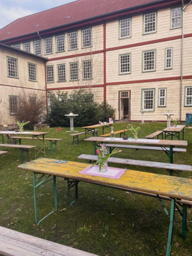 HARZ YOGA Innenhof Industriedenkmal HARZ YOGA Innenhof Industriedenkmal