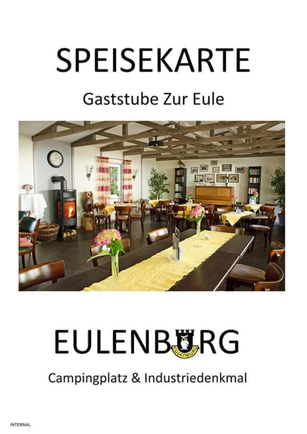 Eulenburg Speisekarte Titelblatt