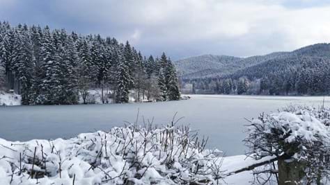 Sösetalsperre im Winter